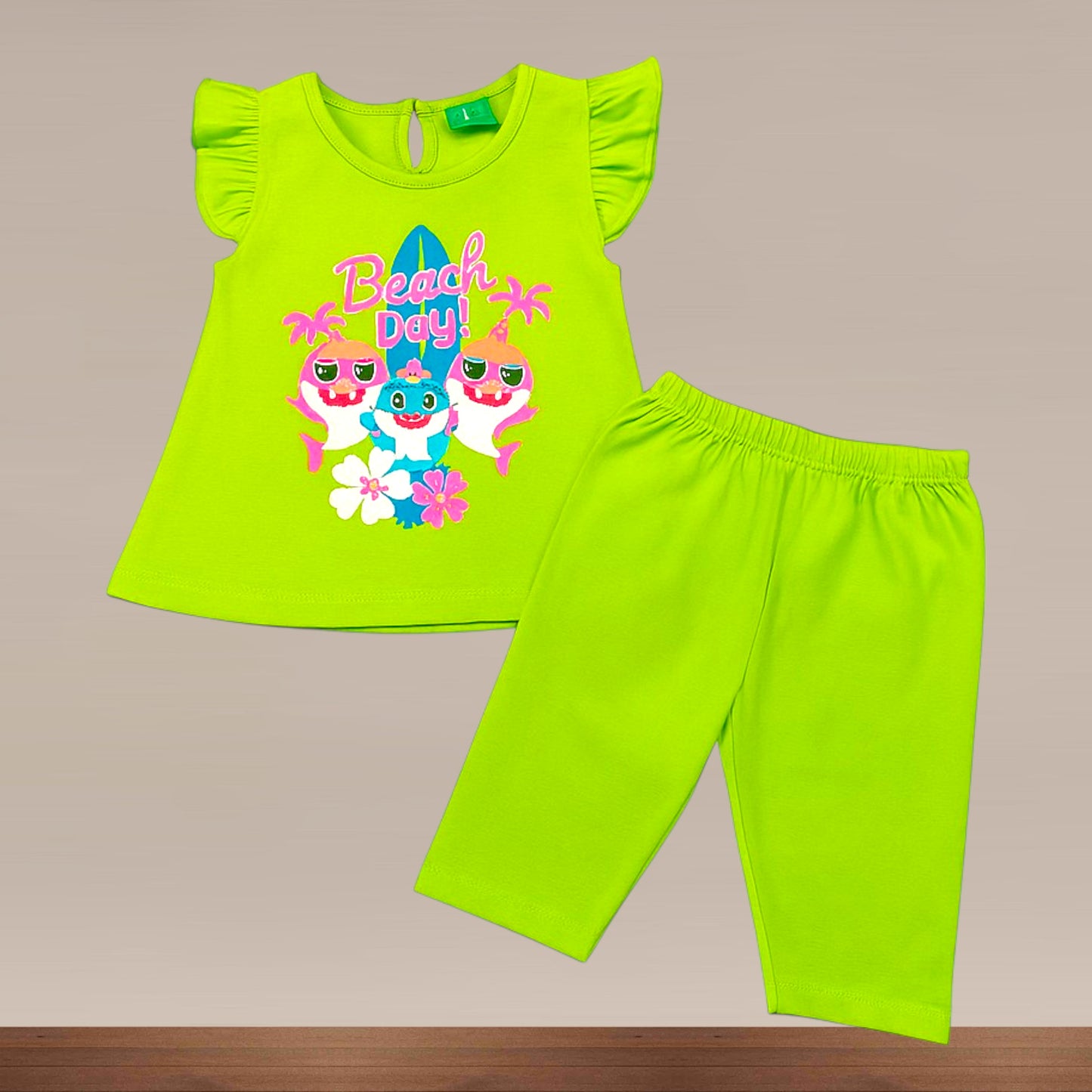Baby Cotton Capri Set