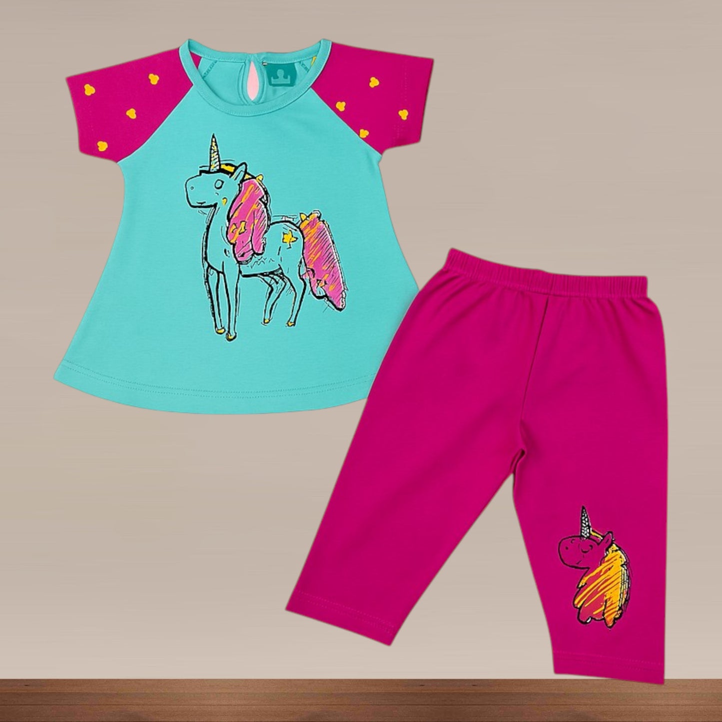 Baby Cotton Capri Set