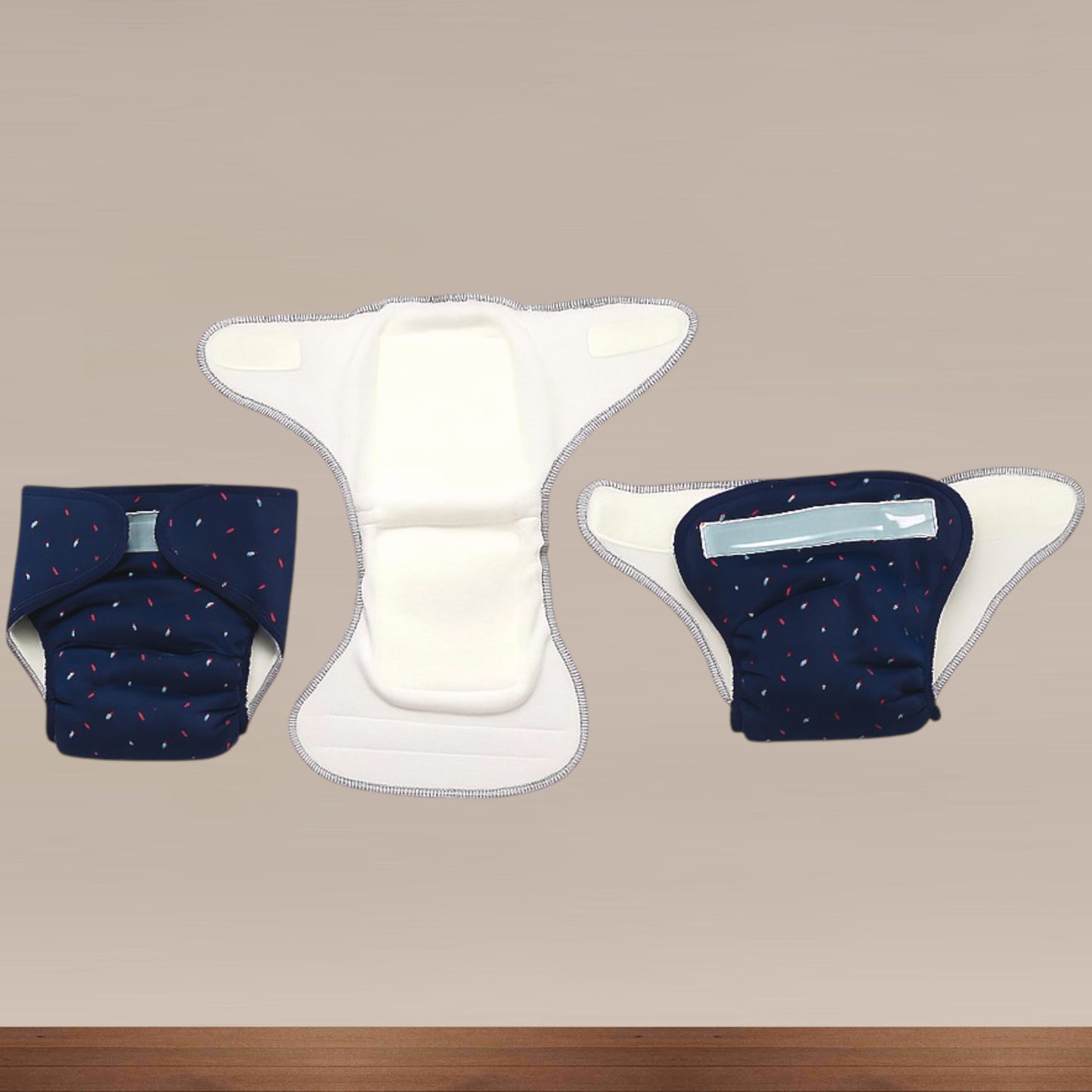Muslin Premium Cloth Diaper( Velcro Type )