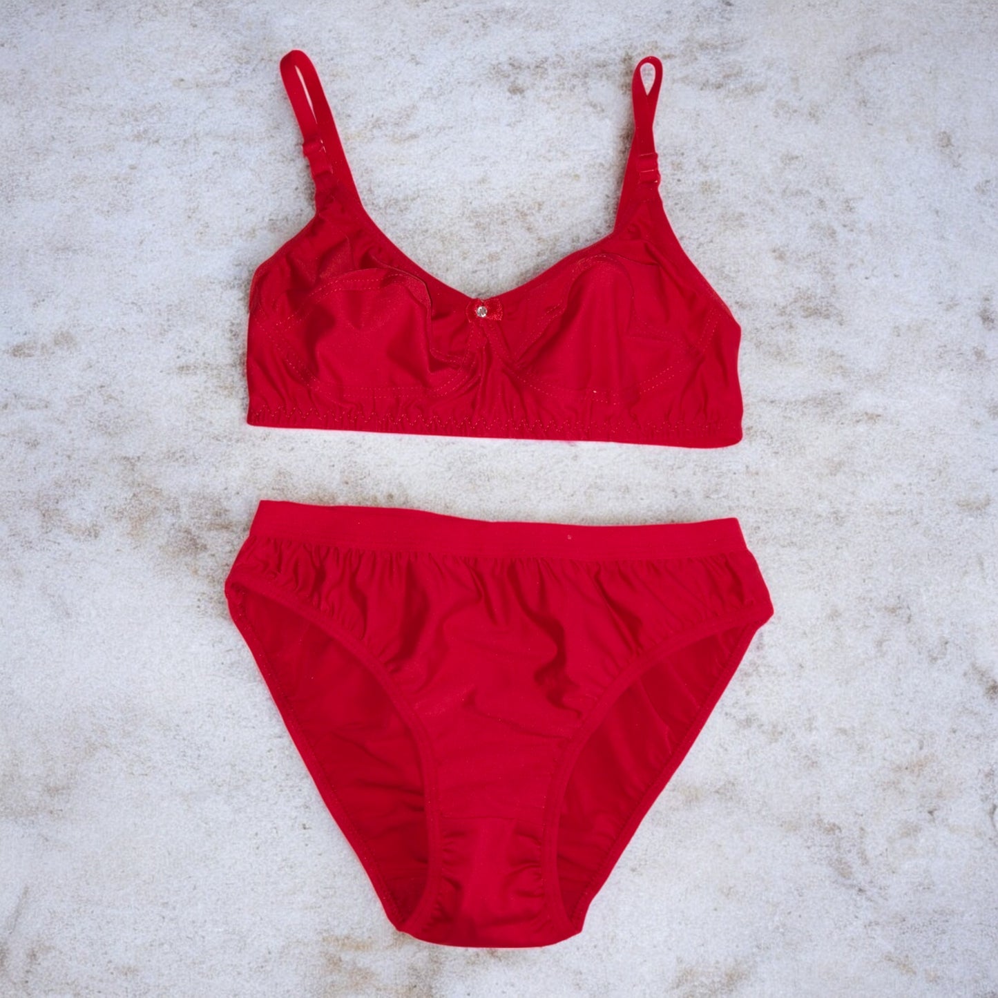 Women Plain Bra Set