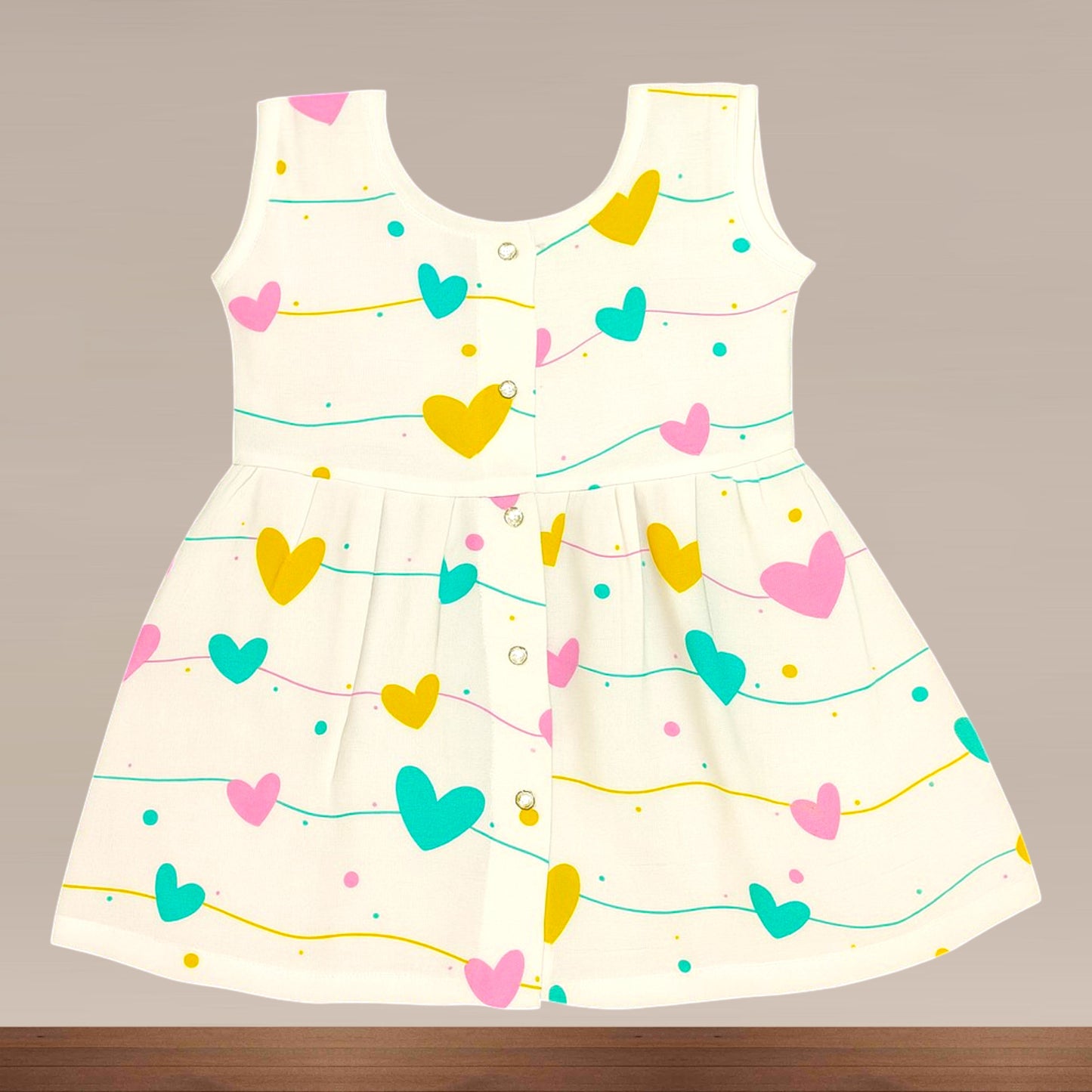 Muslin Premium Button Frock