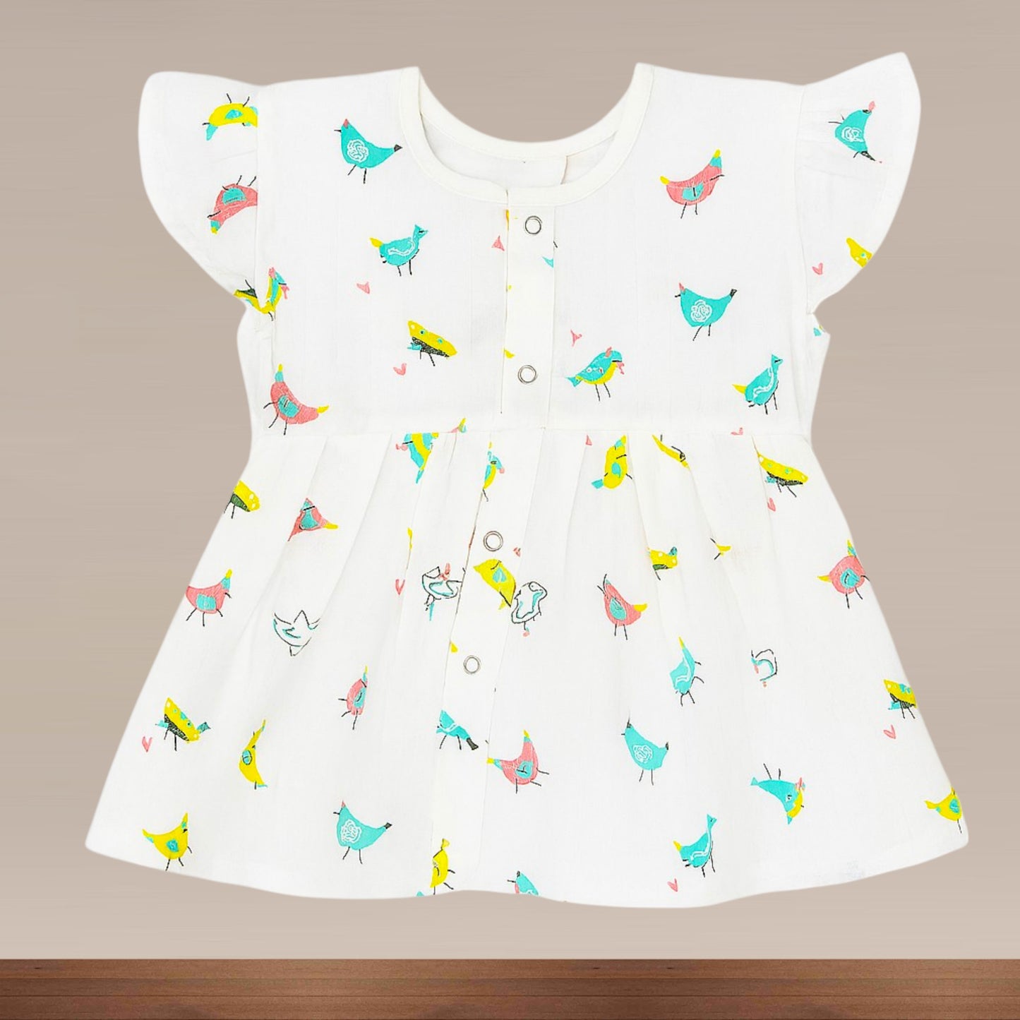 Muslin Premium Baby Girl Frill Frock