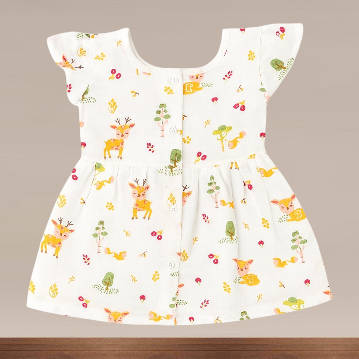 Muslin Premium Baby Girl Frill Frock