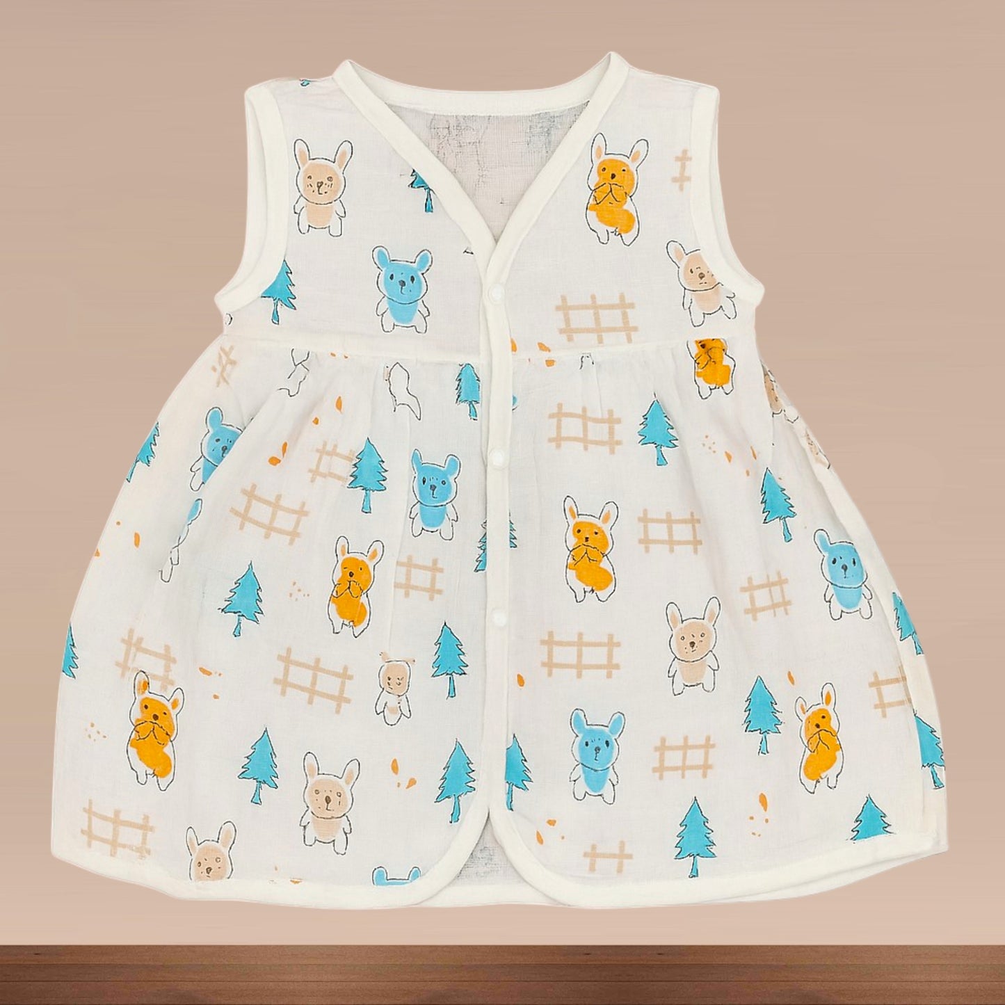 Muslin Premium Baby Girl Chest Cut Frock