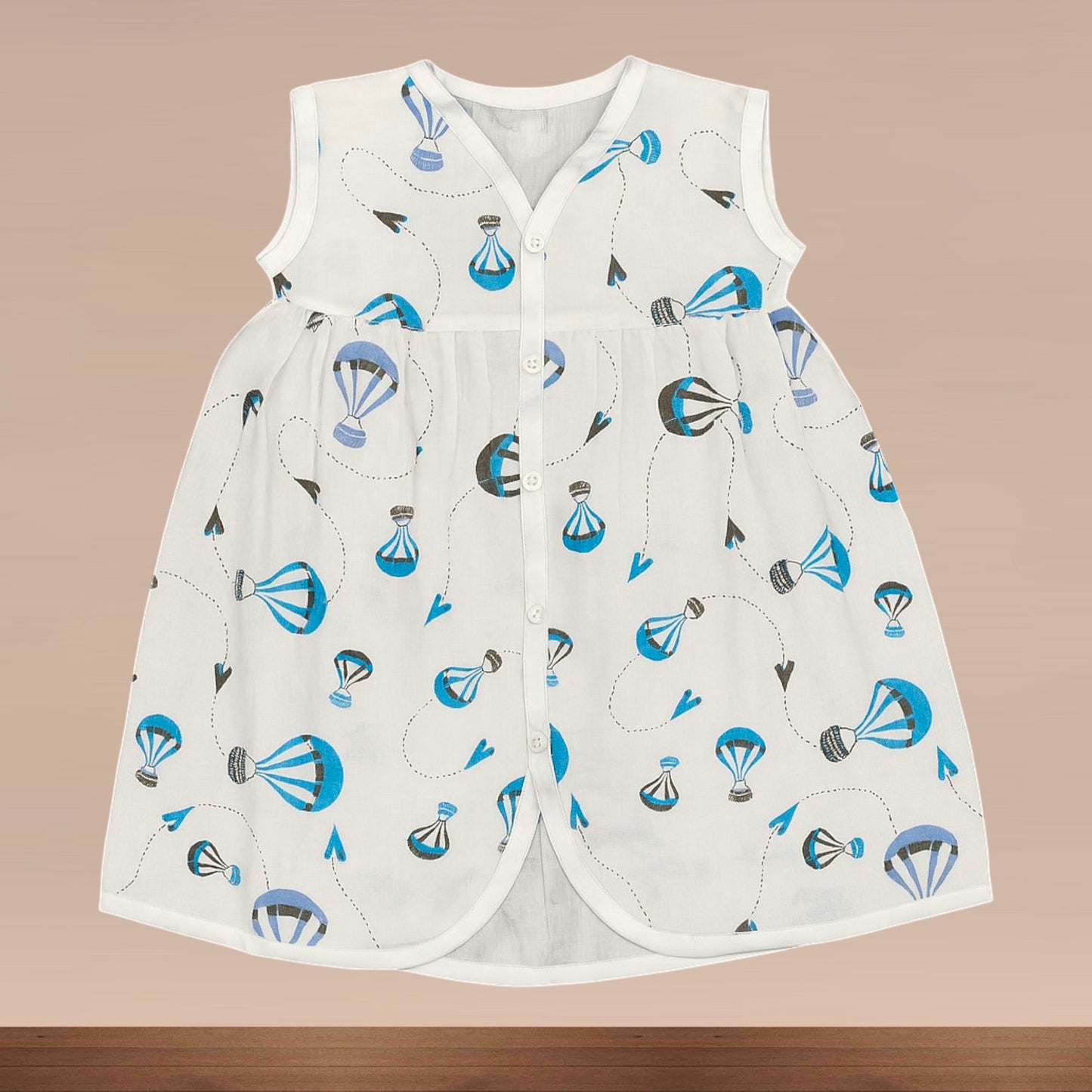 Muslin premium Baby Girl Chest Cut Frock