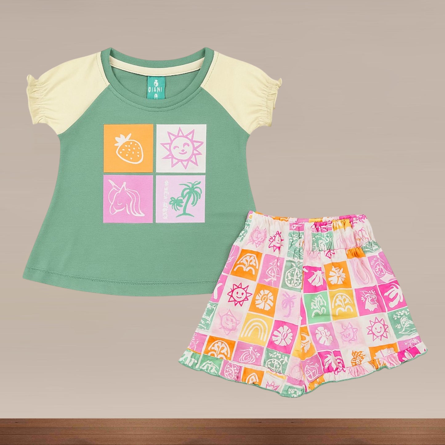 Premium Girl Baby Fancy Shorts Set