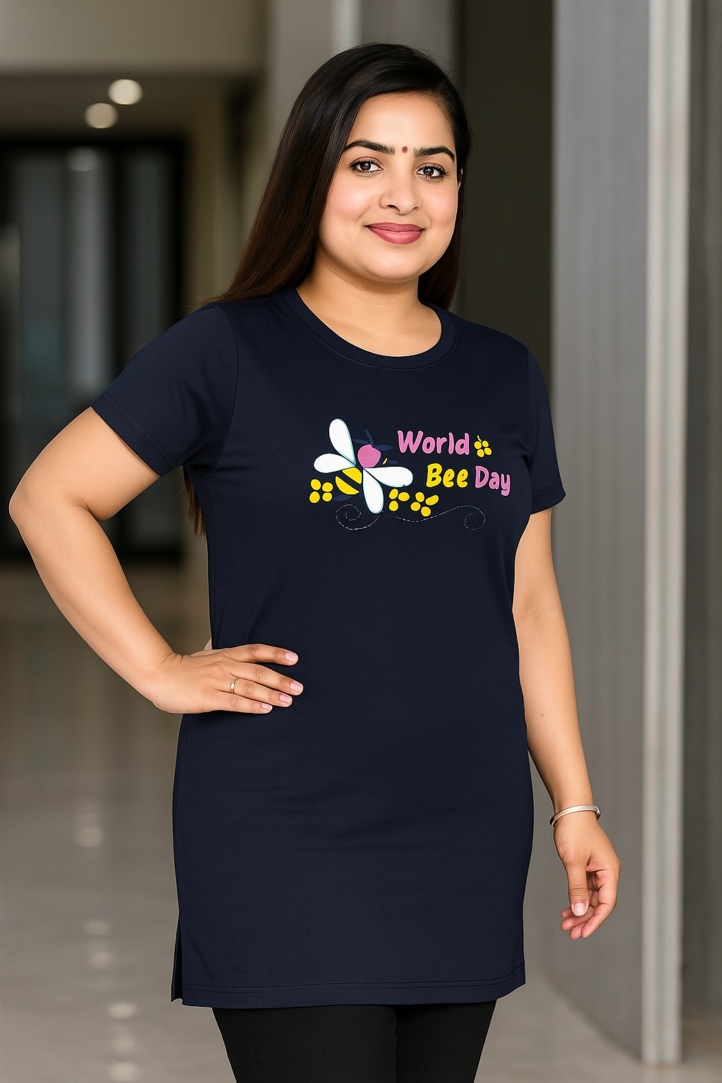 Women Long Polo T-Shirt