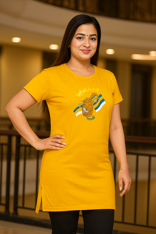 Women Long Polo T-Shirt