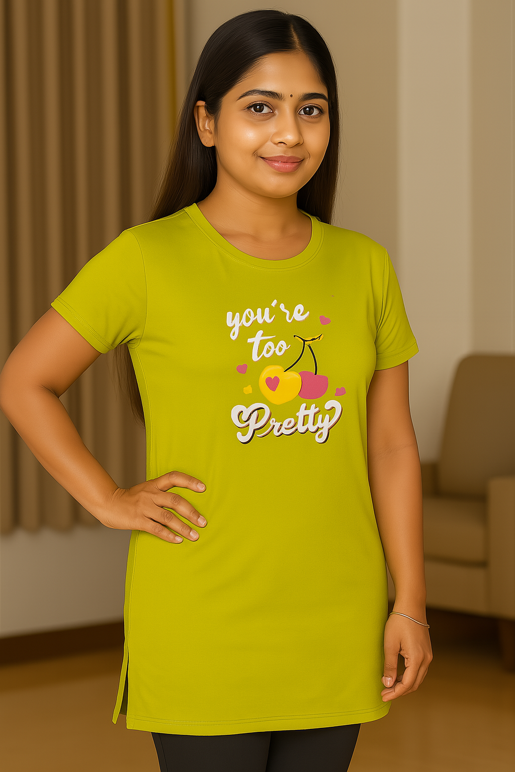 Women Long Polo T-Shirt