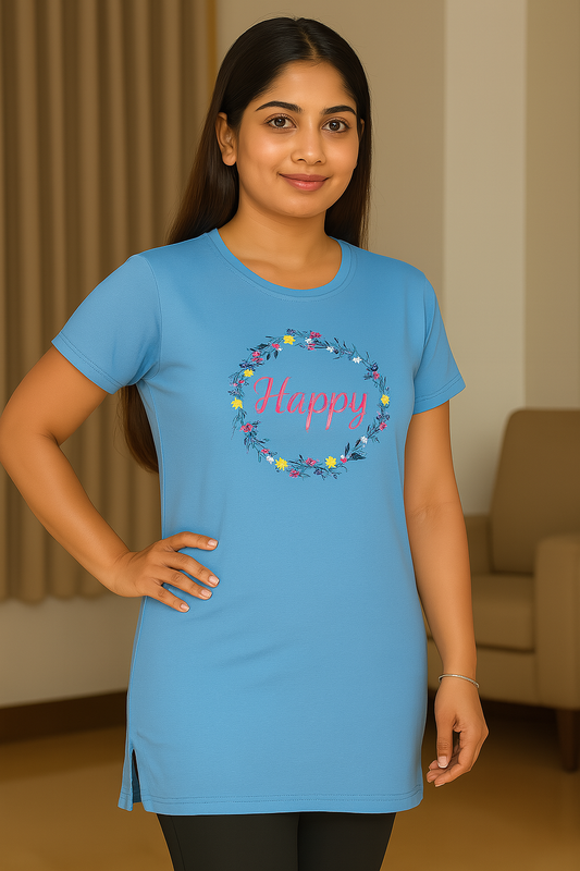 Women Long Polo T-Shirt