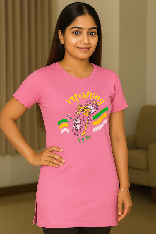 Women Long Polo T-Shirt