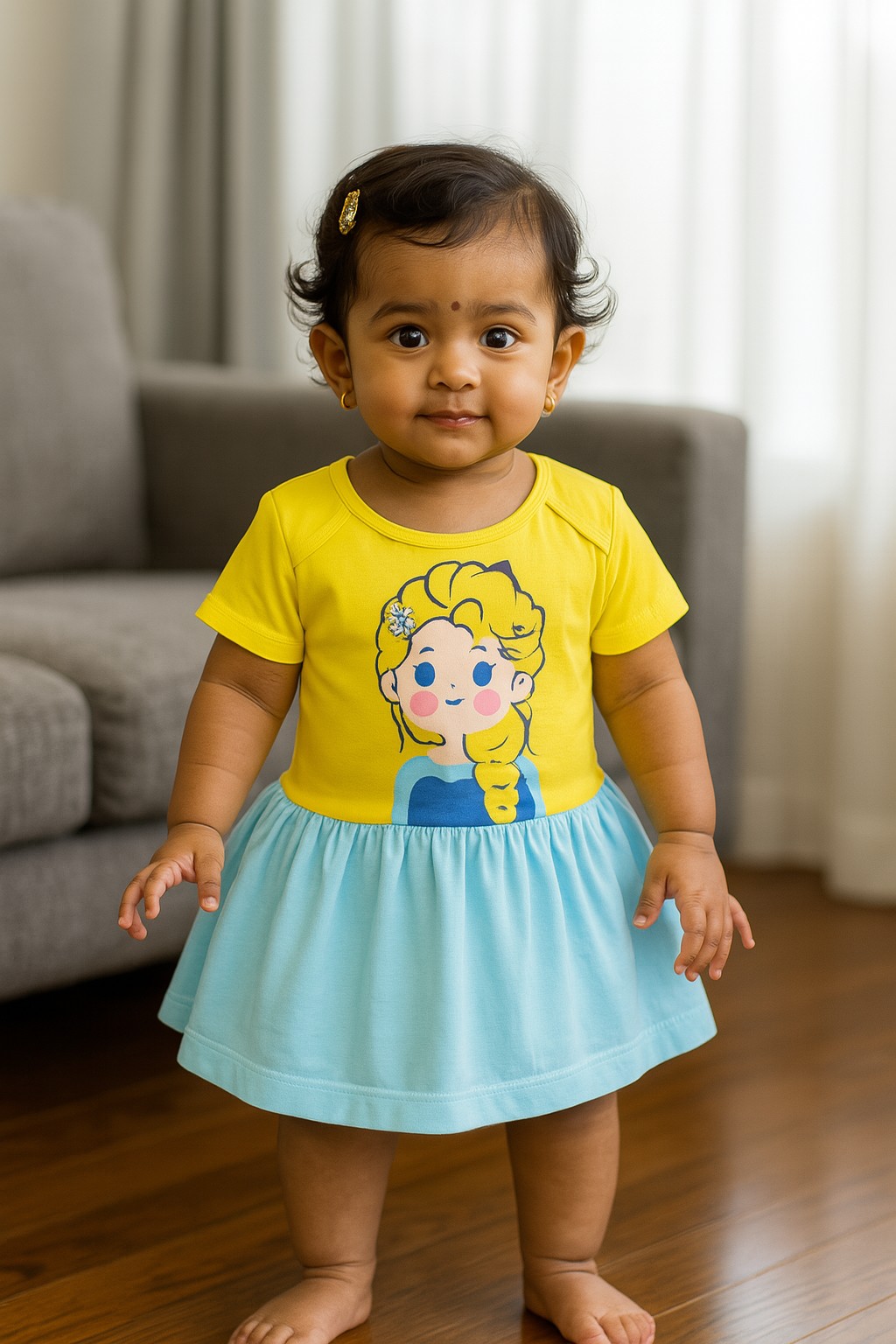 Premium Girl Baby Frock - 3010