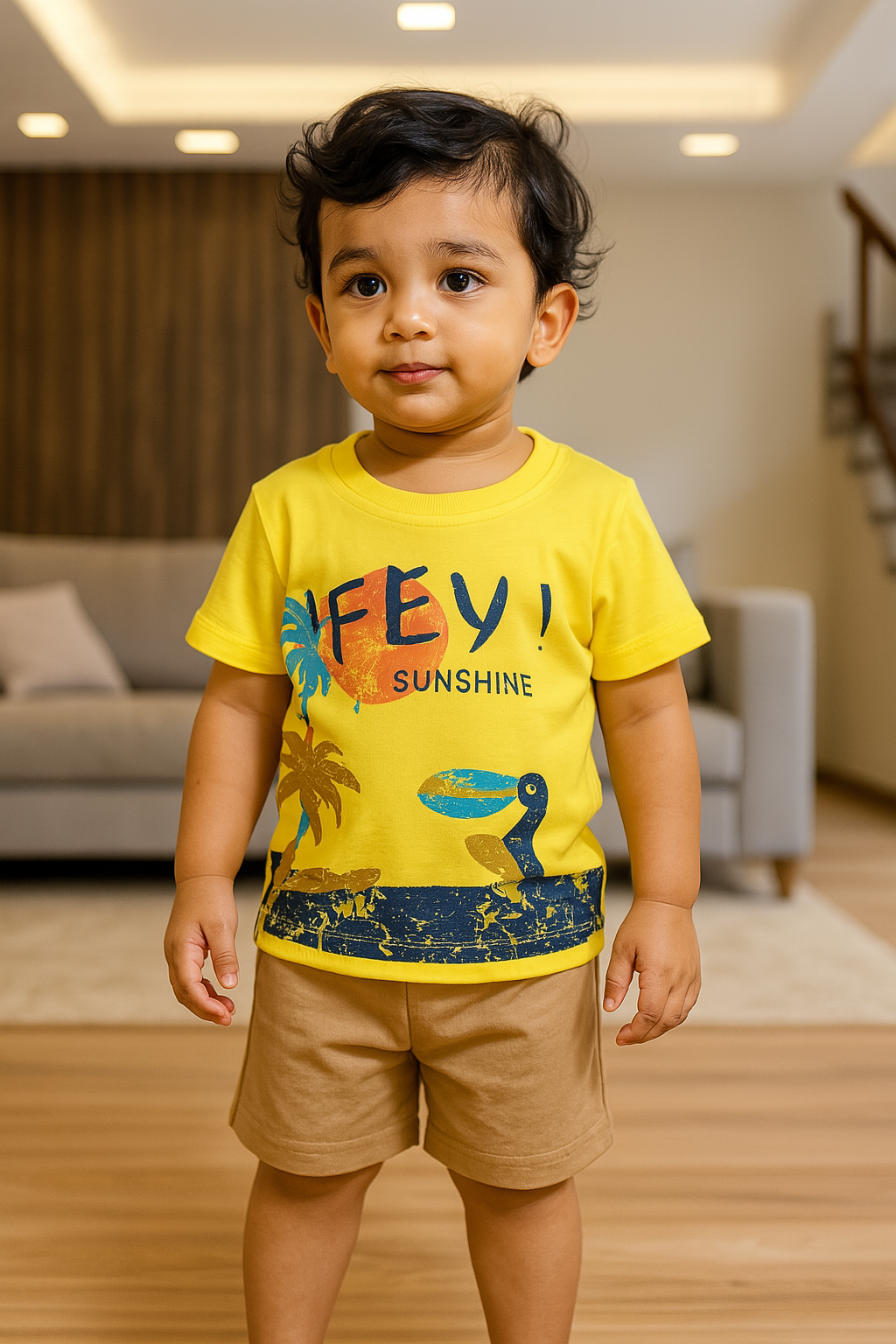 Premium Boy Baby Half Sleeve Shorts Set - 216