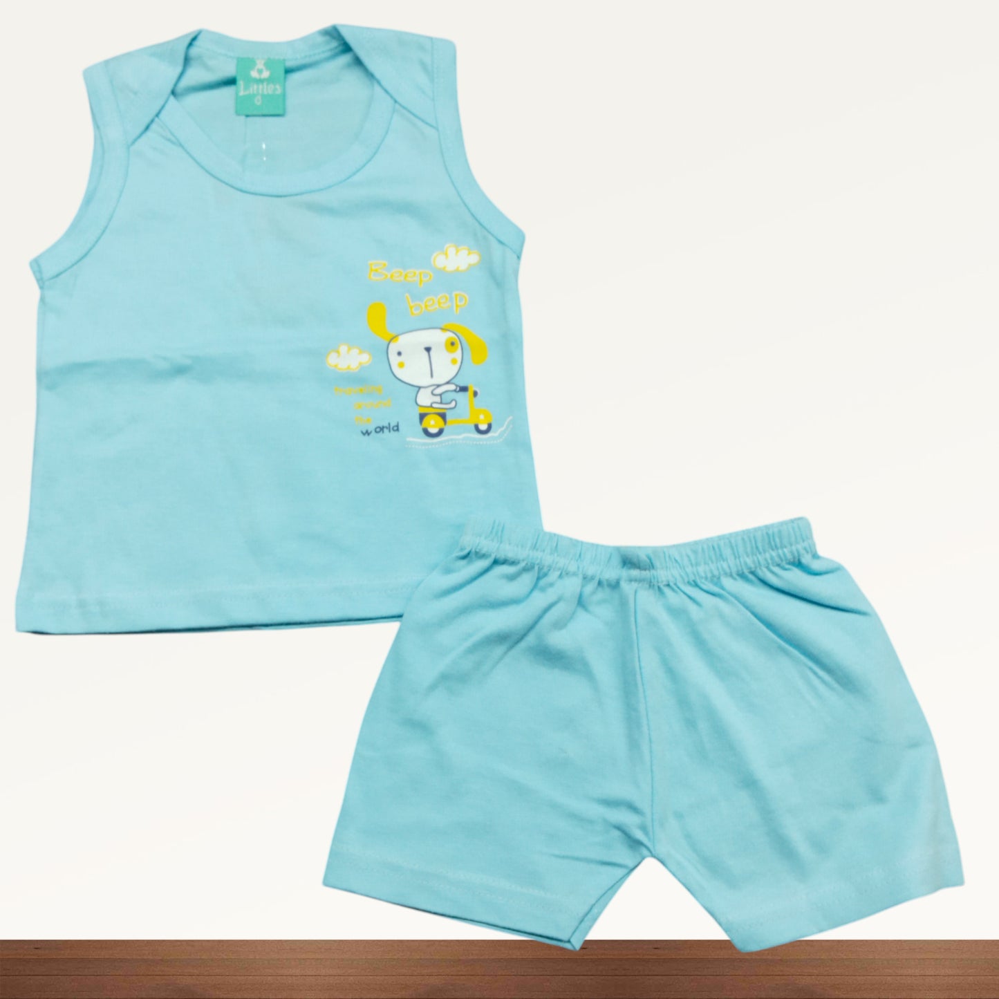 Premium Baby Sleeveless Shorts Set - 3001