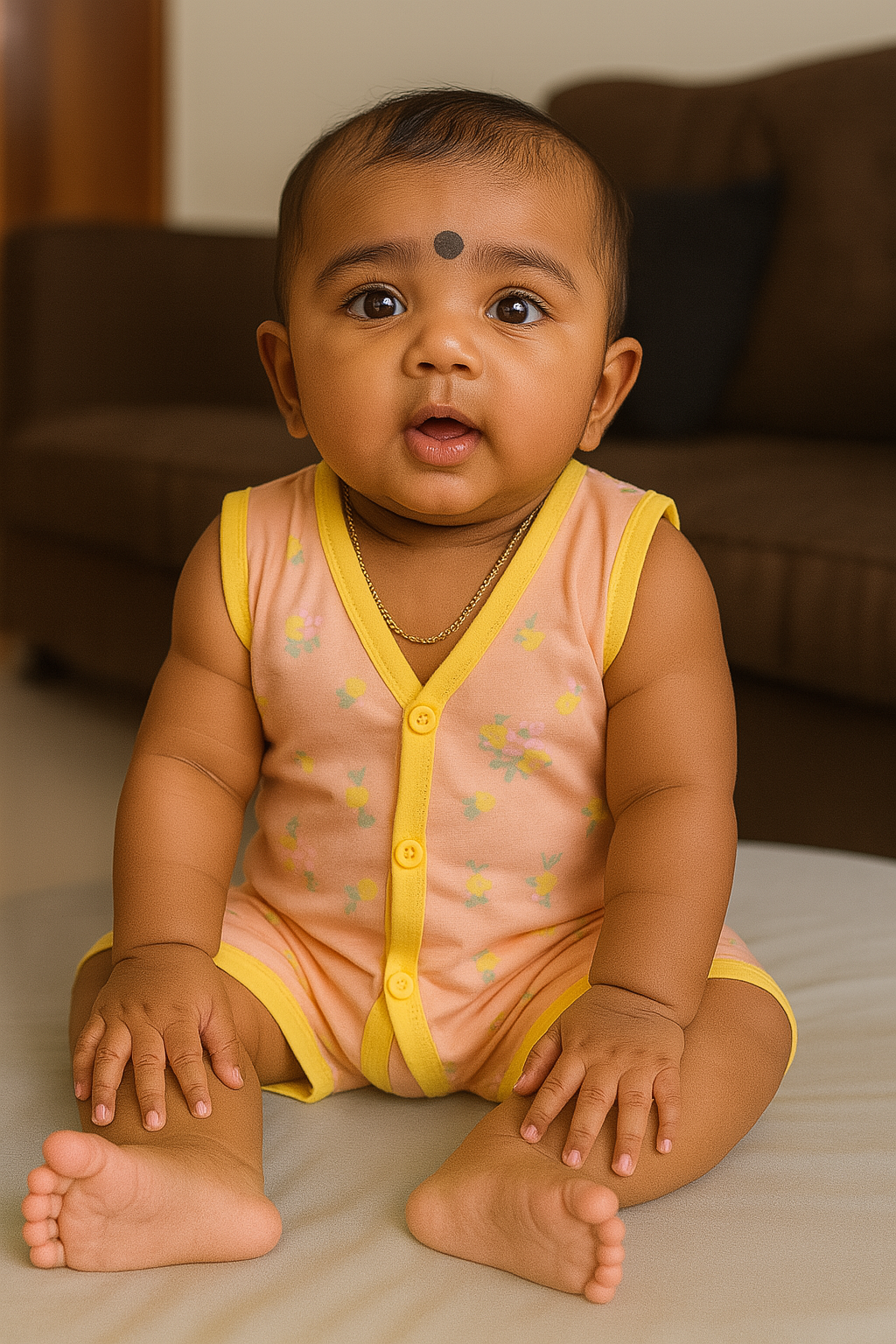 Premium Baby Front Button Shorts Set - 3002