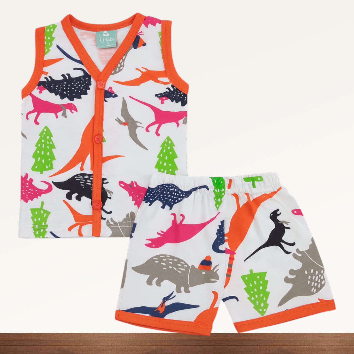 Premium Baby Front Button Shorts Set - 3002