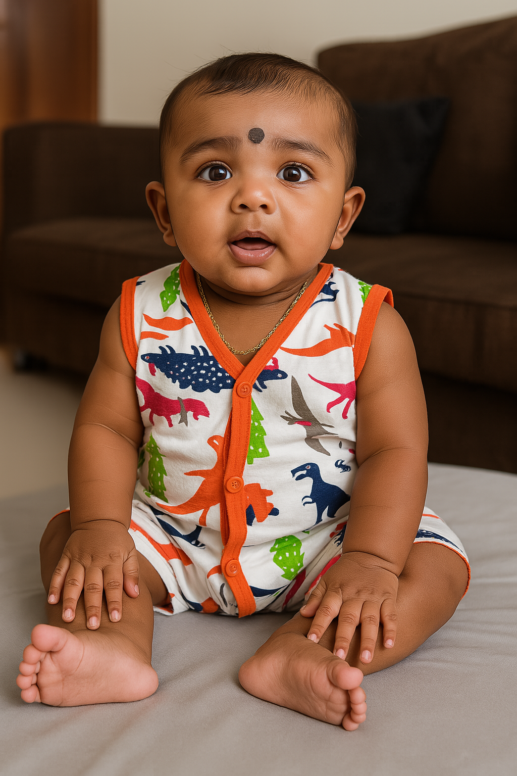 Premium Baby Front Button Shorts Set - 3002