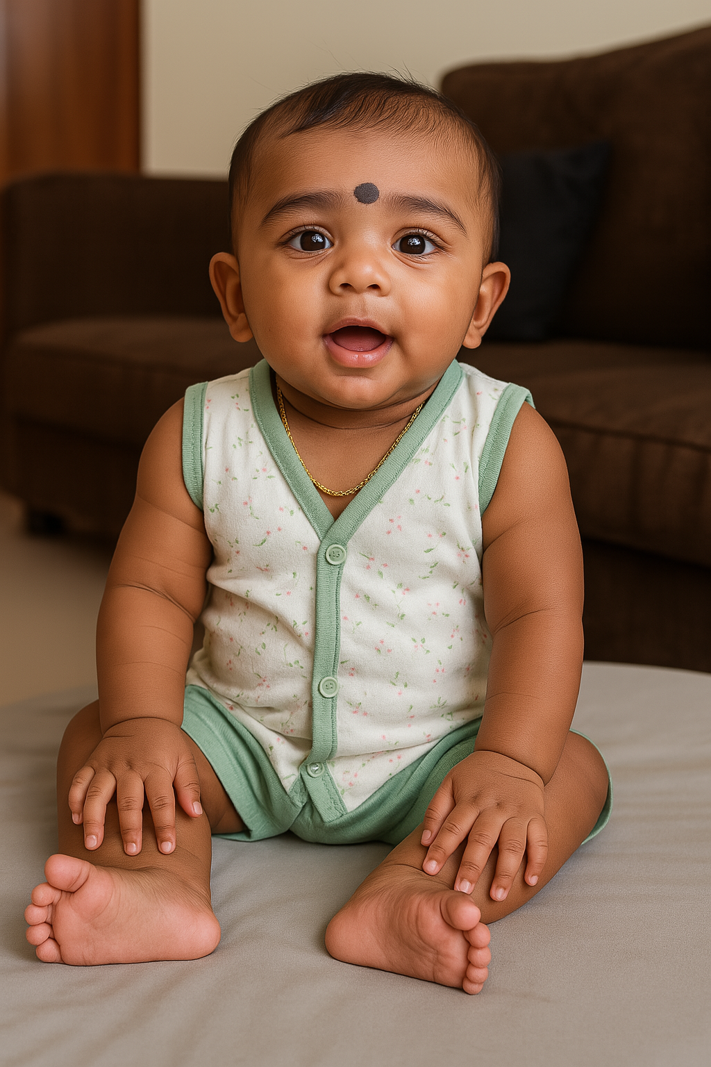 Premium Baby Front Button Shorts Set - 3002