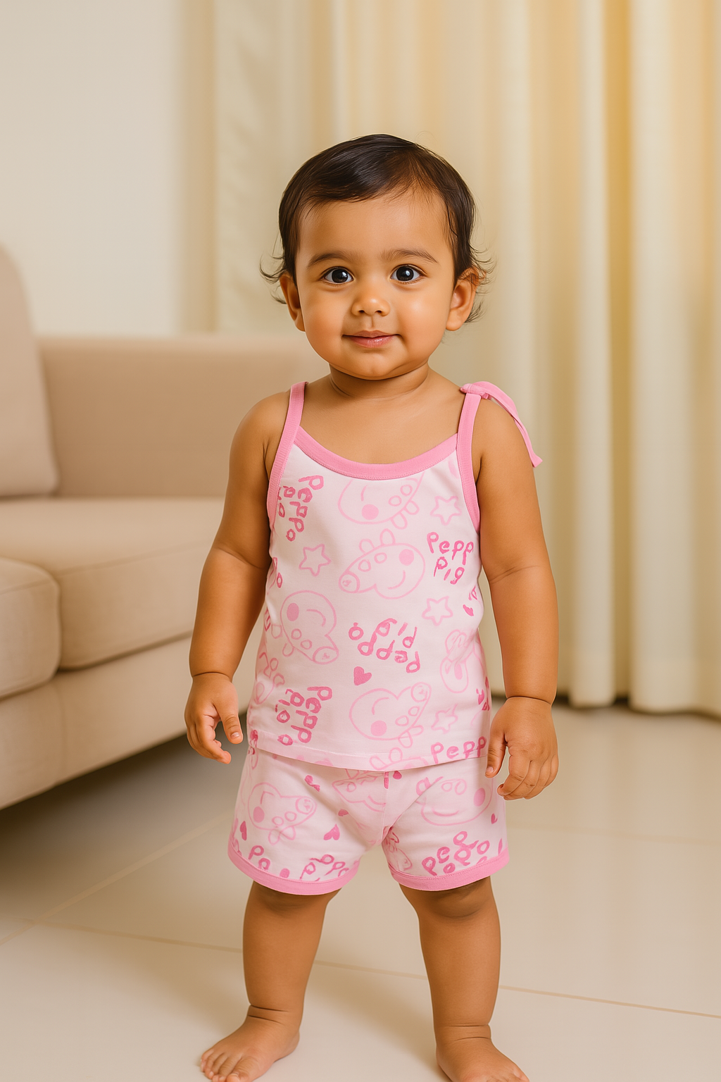 Premium Baby Tie Knot Shorts Set - 3005
