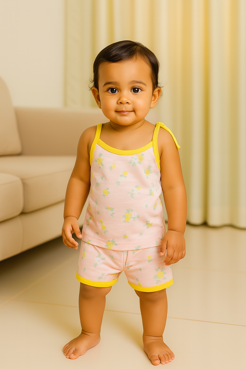 Premium Baby Tie Knot Shorts Set - 3005