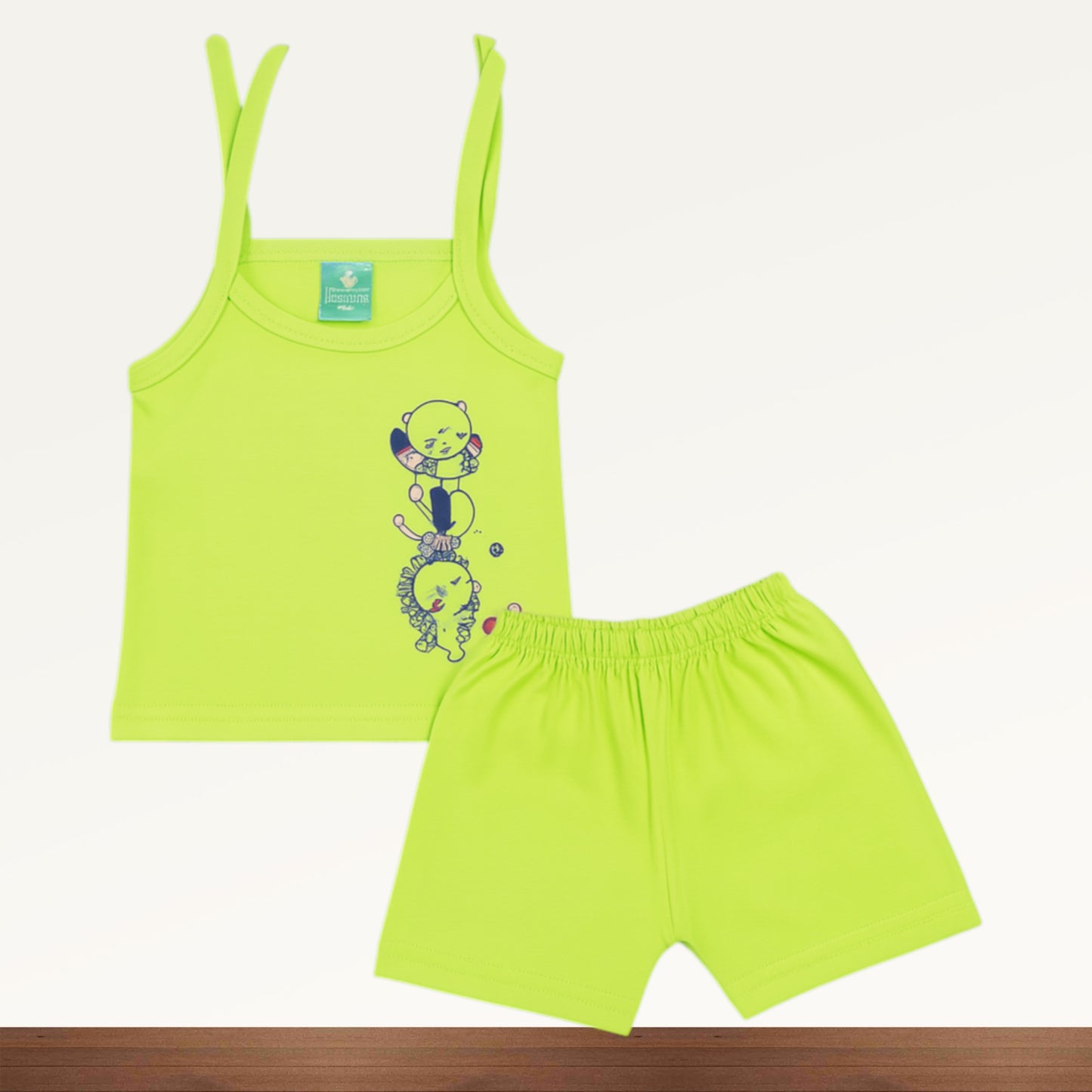 Premium Baby Tie Knot Shorts Set - 3005