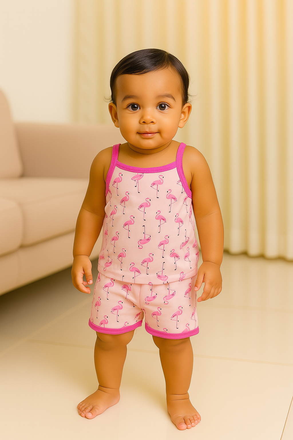 Premium Baby Tie Knot Shorts Set - 3004