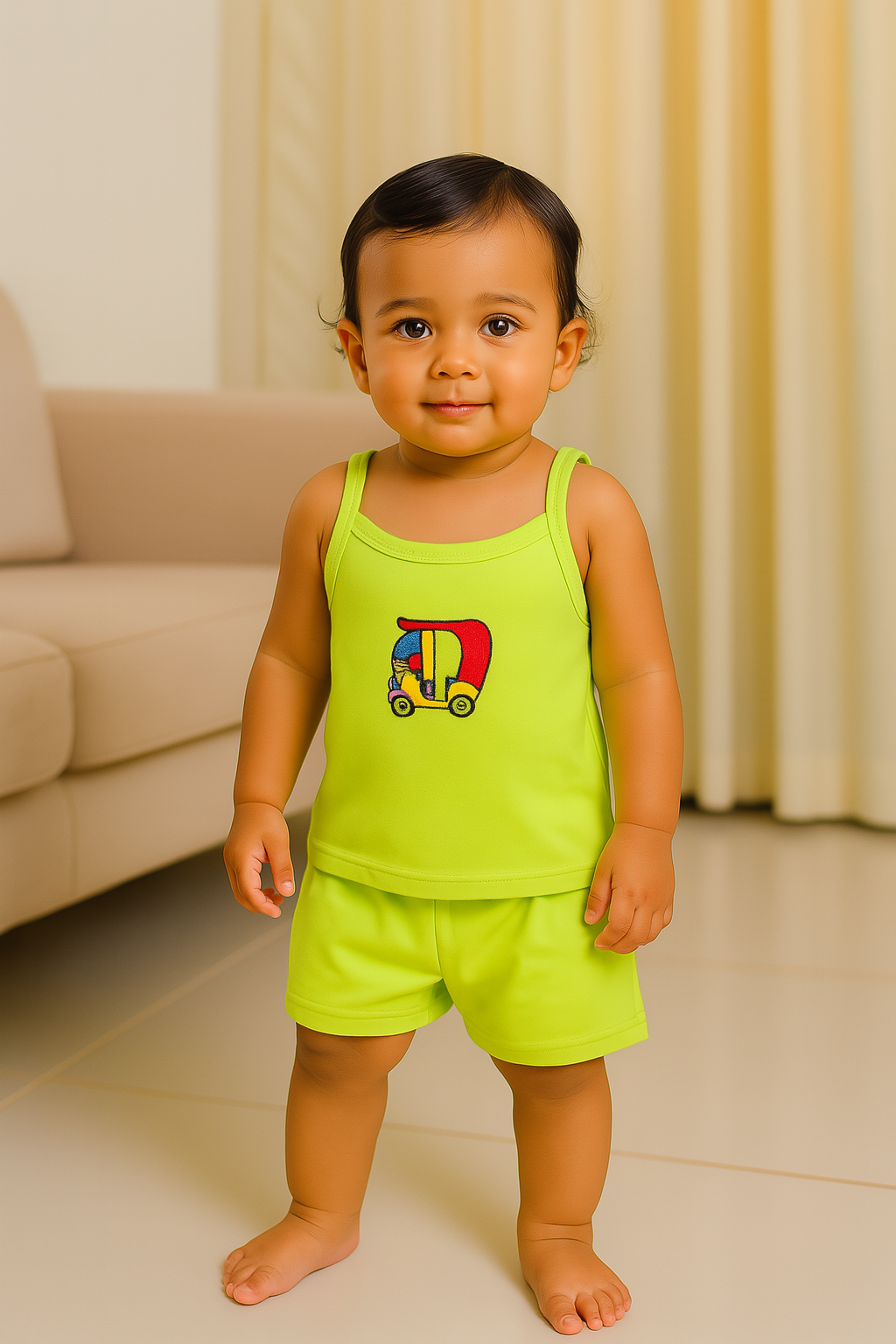 Premium Baby Tie Knot Shorts Set - 3004