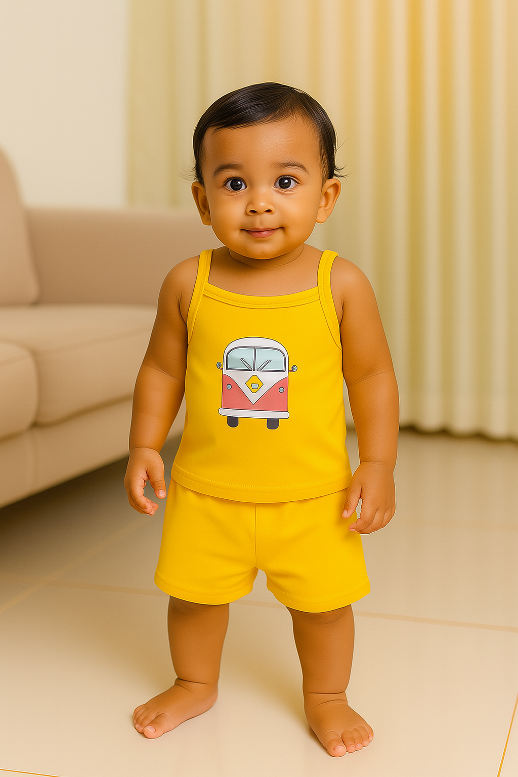 Premium Baby Tie Knot Shorts Set - 3004