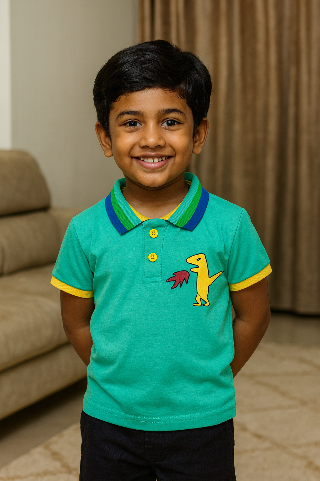 Premium Boy Collar T-Shirt - 9008
