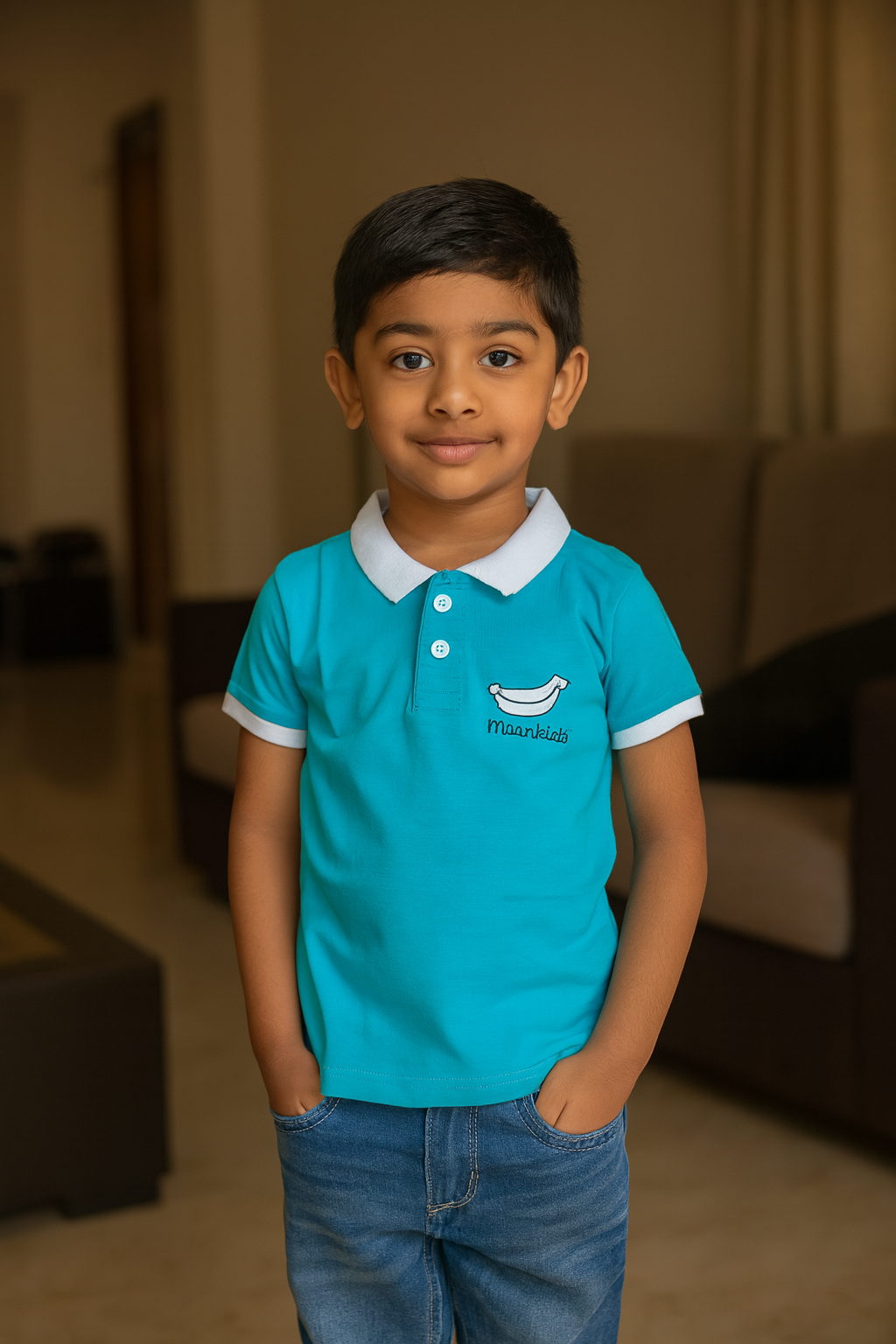 Premium Boy Collar T-Shirt - 9008