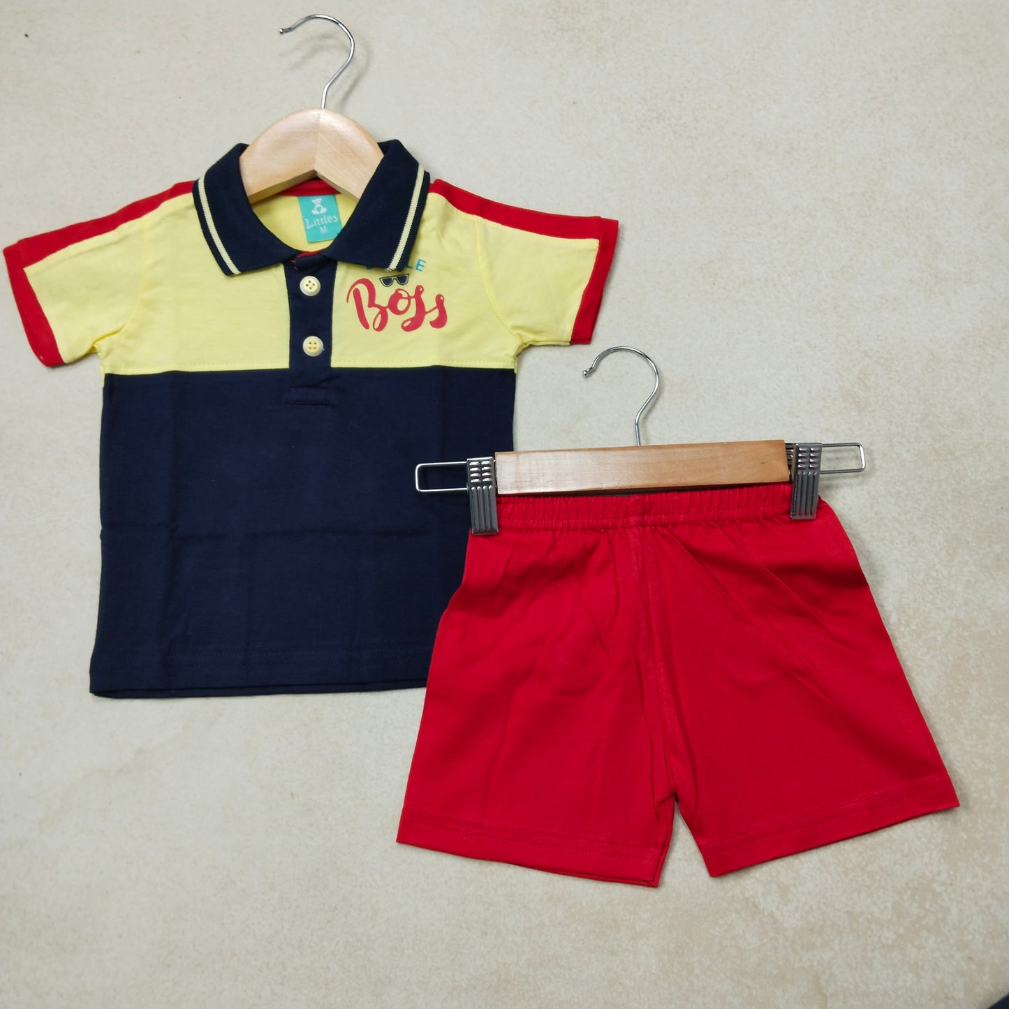 Premium Boy Collar Shorts Set - 199