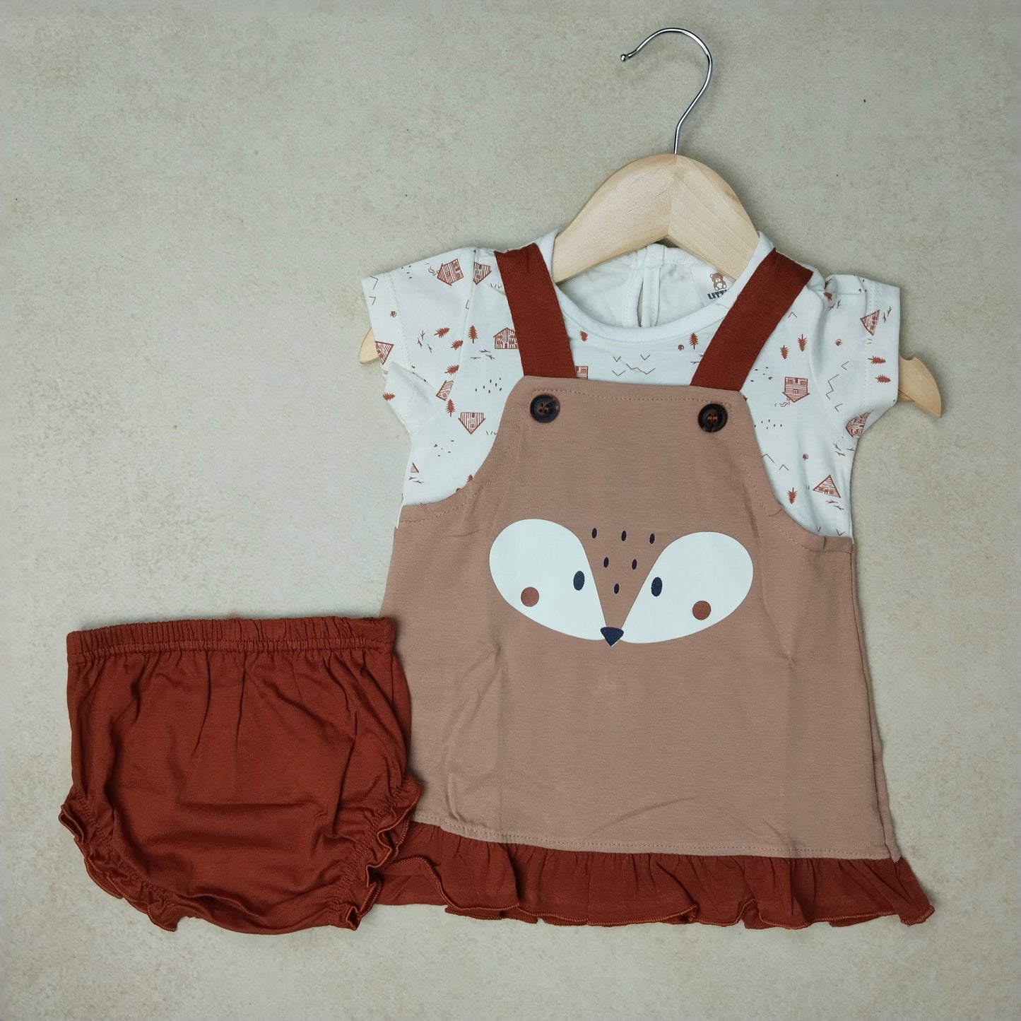 Premium Girl Dungaree Set - 244