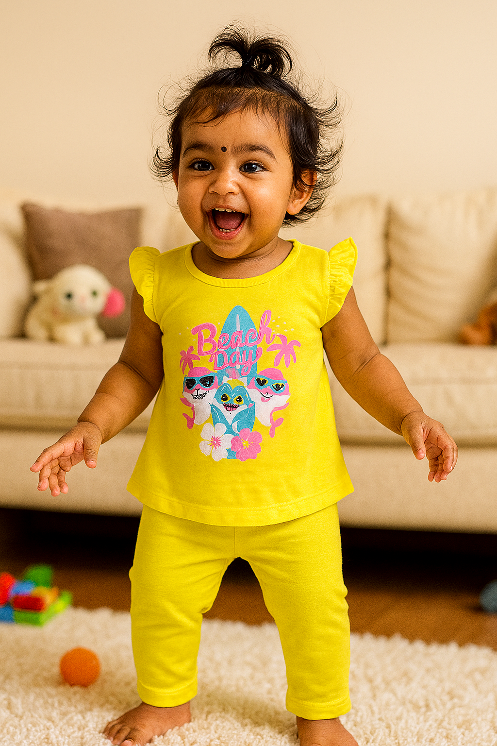 Baby Cotton Capri Set