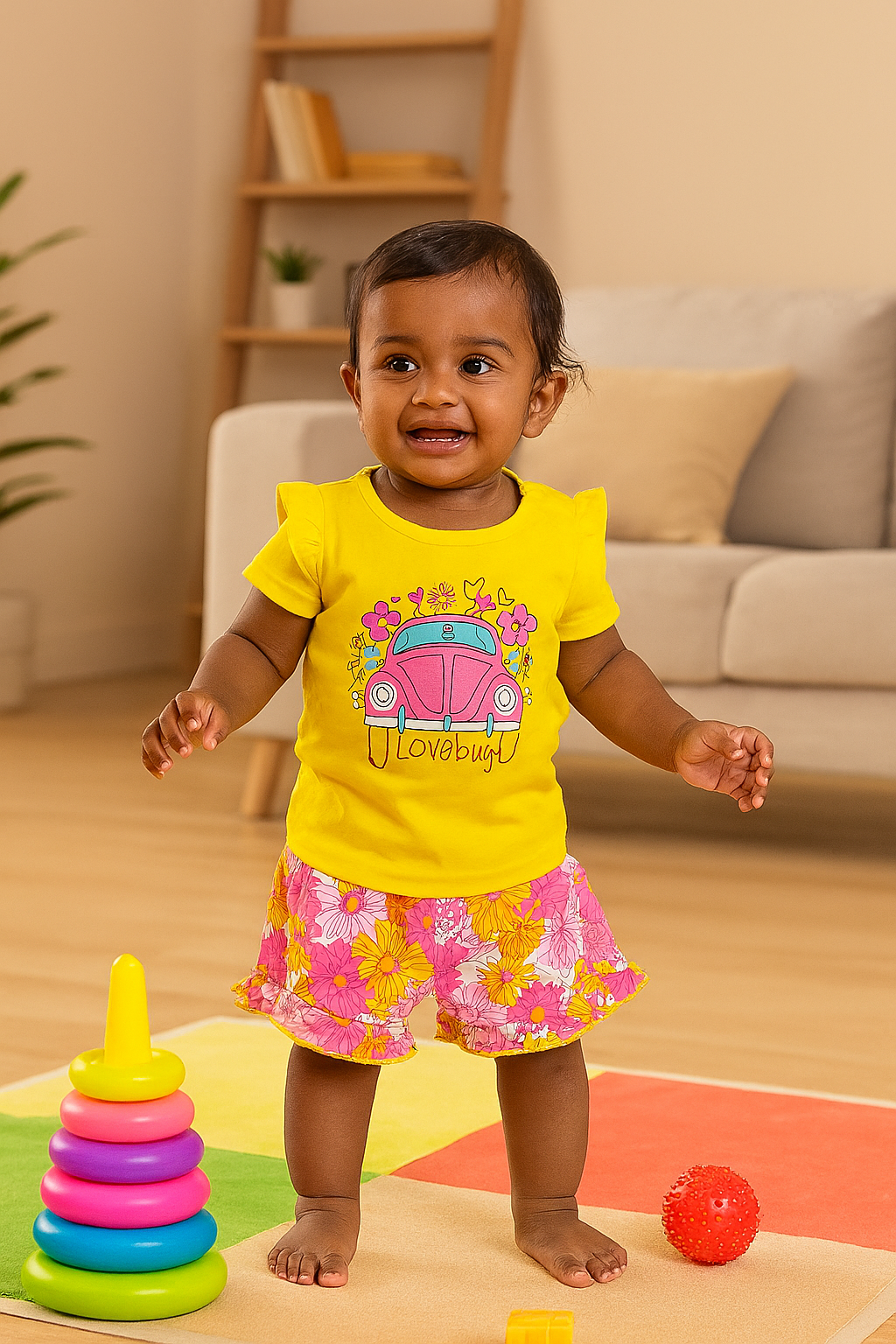 Premium Girl Baby Fancy Shorts Set - 227