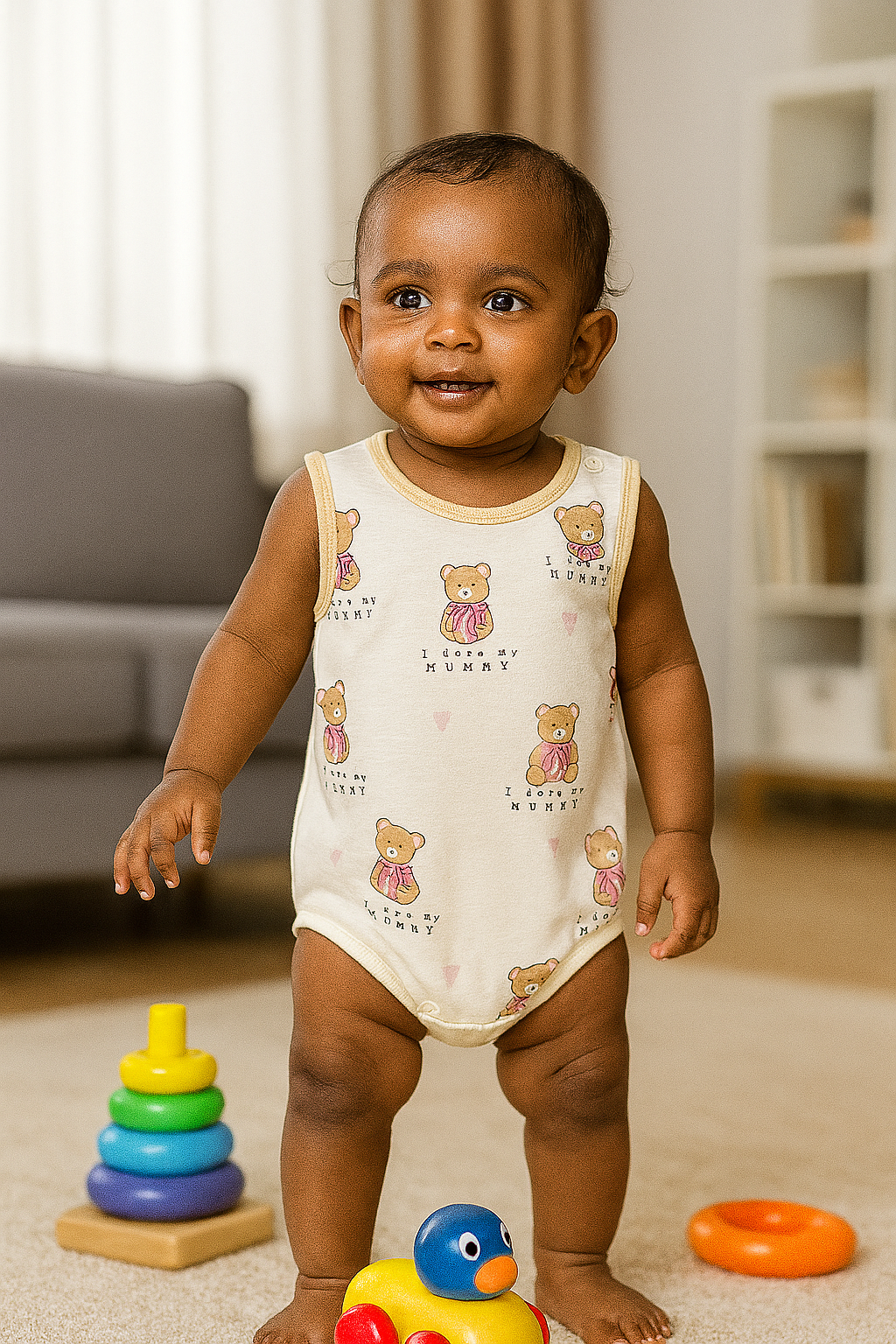 Premium Baby Printed Romper - 3007