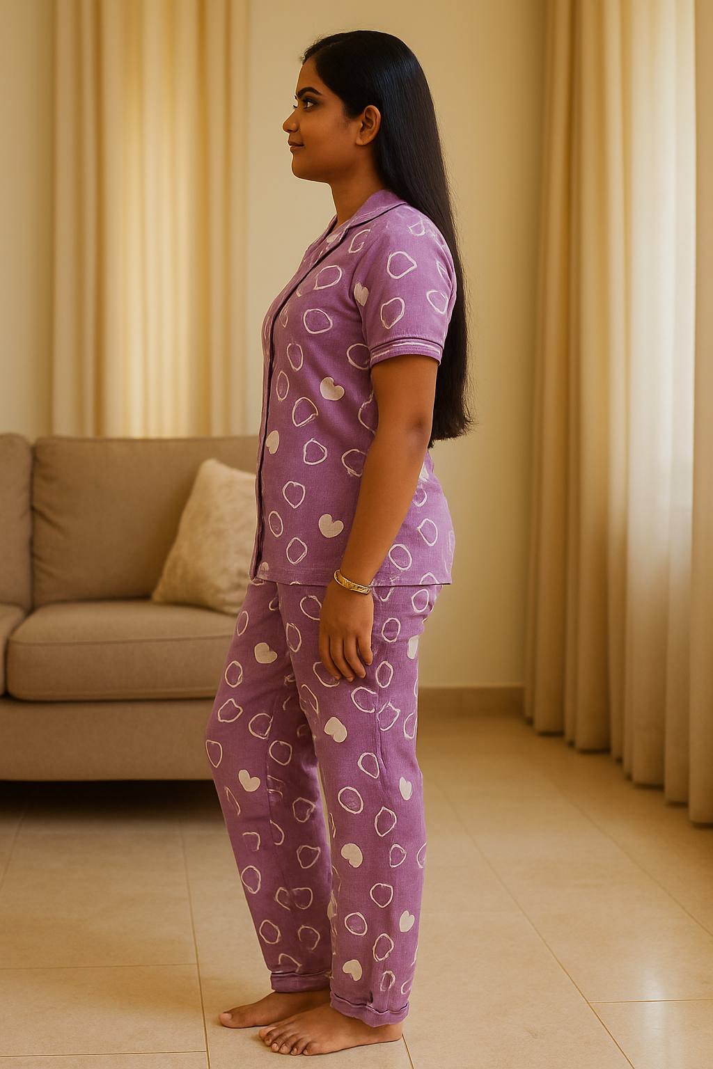 Women Collar Co-ord Set