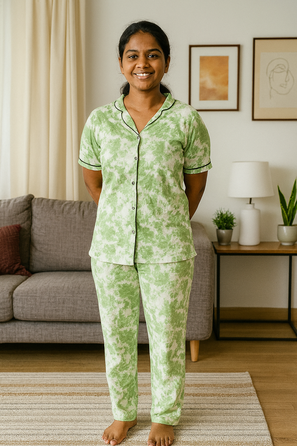 Women Collar Co-ord Set