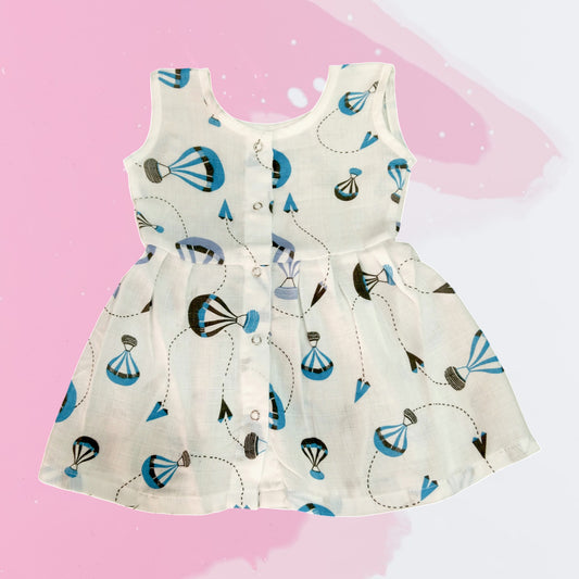 Muslin Premium Button Frock
