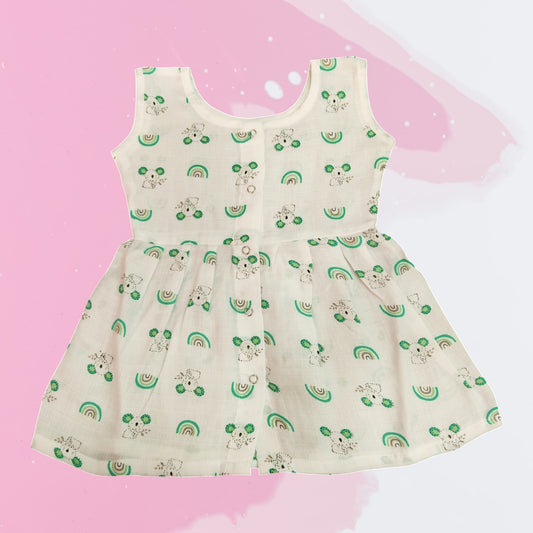 Muslin Premium Button Frock