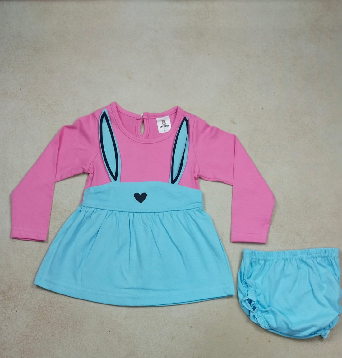 Premium Girl Full Sleeve Frock Set -251