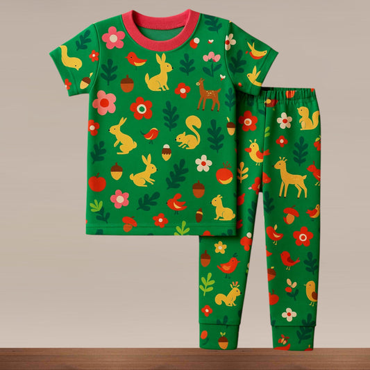 Kids Half Sleeve & Pant Co-ord Set