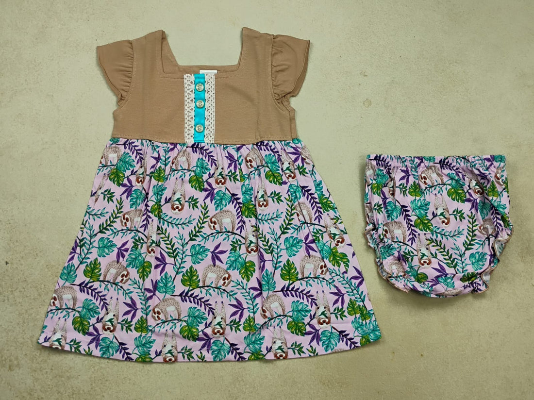 Premium Girl Baby Fancy Frock Set - 233