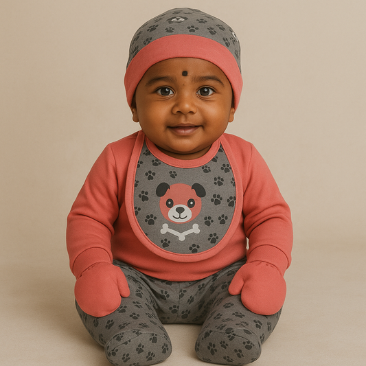 Premium Baby Boy 4 Pcs Set - 3009