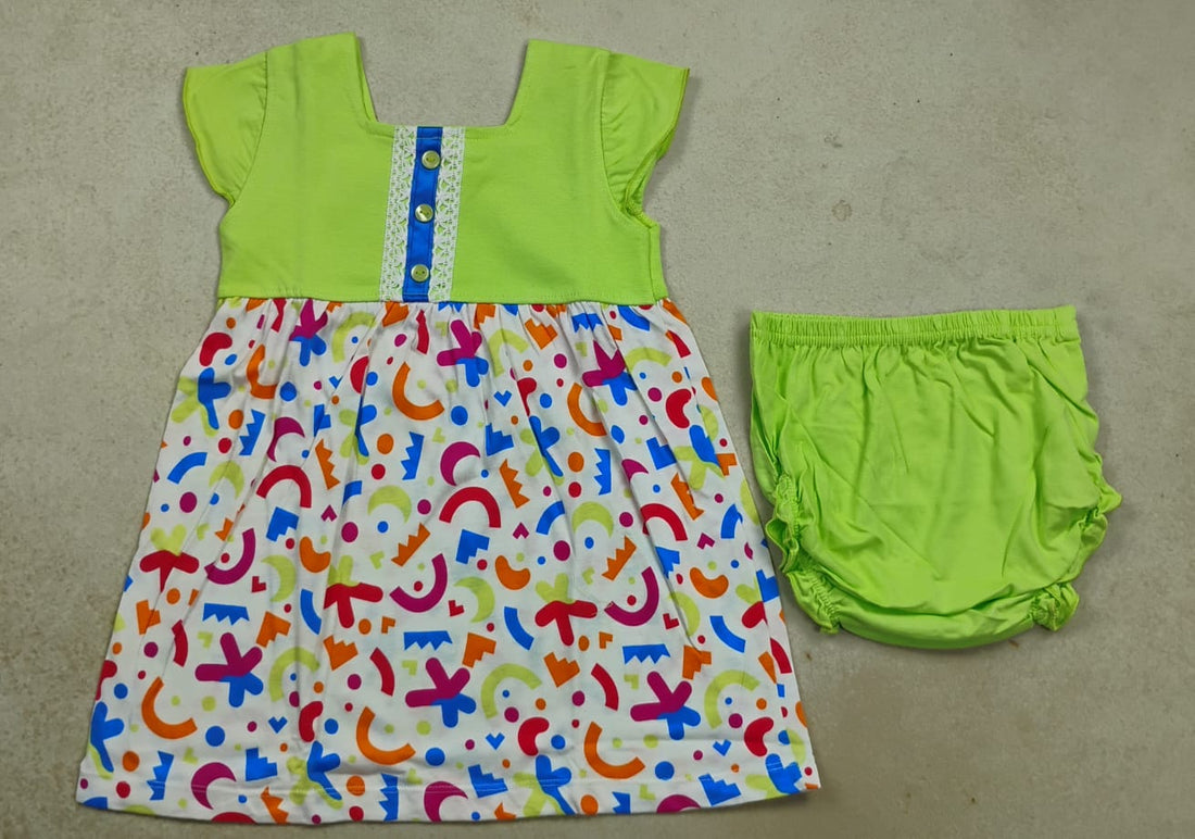 Premium Girl Baby Fancy Frock Set - 233