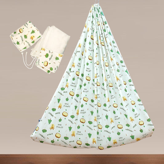 Muslin Premium Hooded Thottil With Net