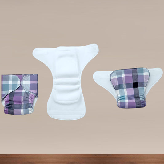 Muslin Premium Cloth Diaper( Velcro Type )