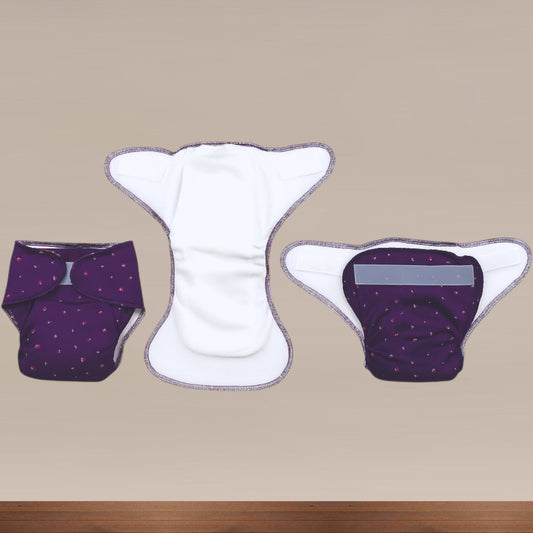 Muslin Premium Cloth Diaper( Velcro Type )