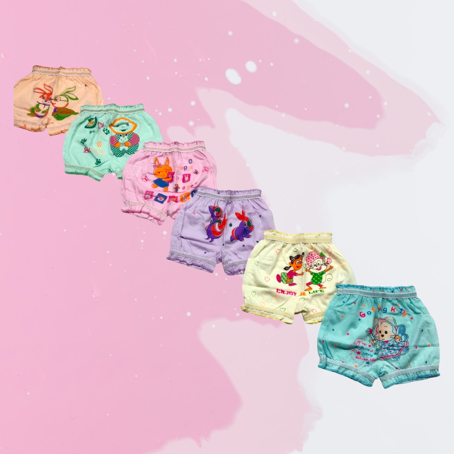 Kids Bloomer Pack Of 6