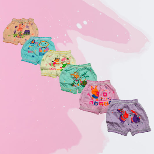 Kids Bloomer Pack Of 6