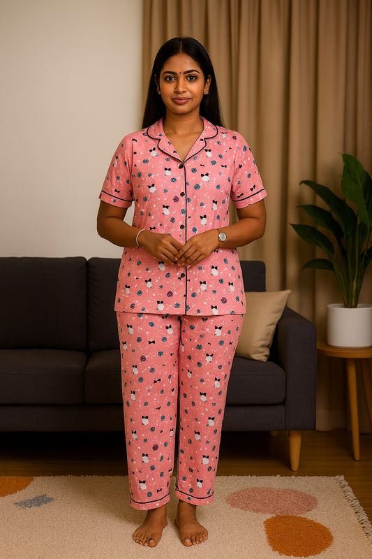 Women Collar Co-ord Set